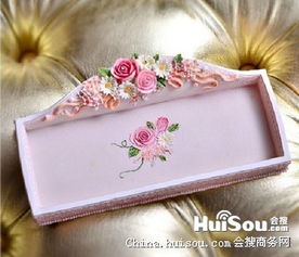 歐式復(fù)古田園玫瑰首飾收納盤 金華市紙制品市場的新寵